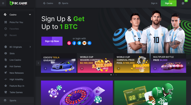 BCGame Casino UR - آپ کا پسندیدہ آن لائن کیسینو